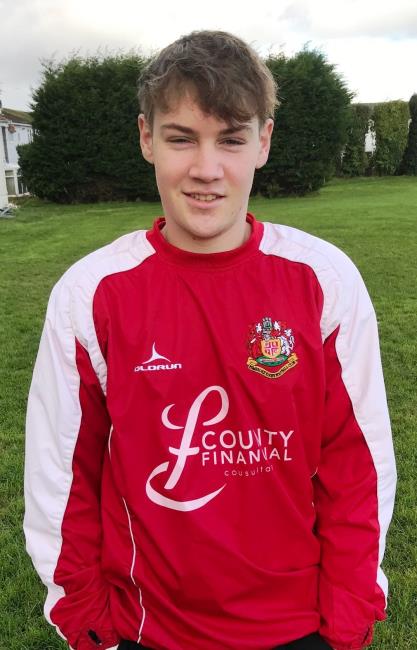 Matthew Lewis - grabbed a Pembroke try Matthew Lewis - grabbed a Pembroke try